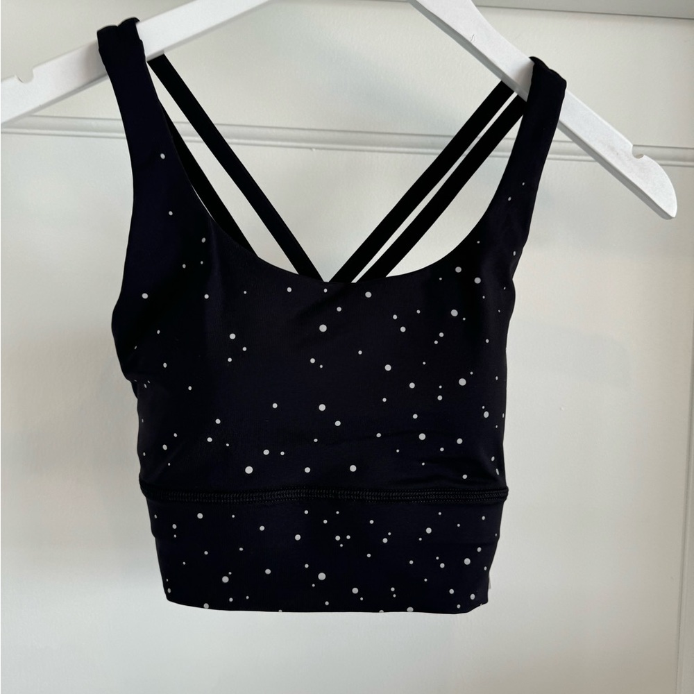 NWT lululemon Energy Longline Bra Foil Black